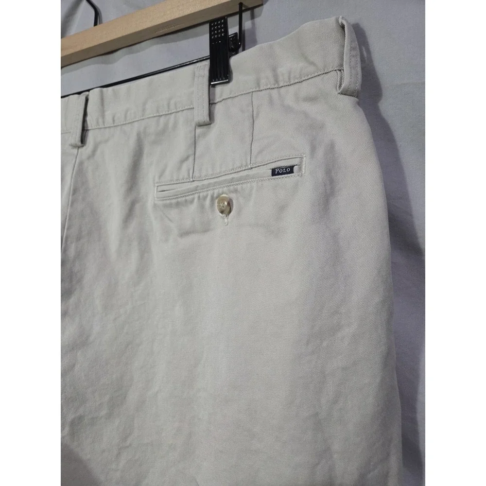 Polo‎ Ralph Lauren Mens 38 Classic Fit Chino Beige Khaki Dad Shorts 6